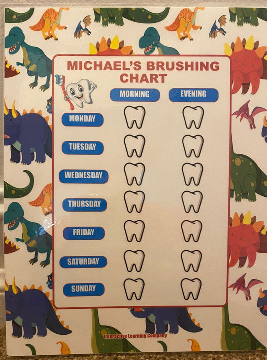 Reusable Personalized Teeth Brushing Training Chart