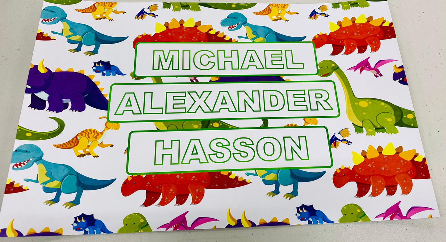 Name and Alphabet Tracing Placemats