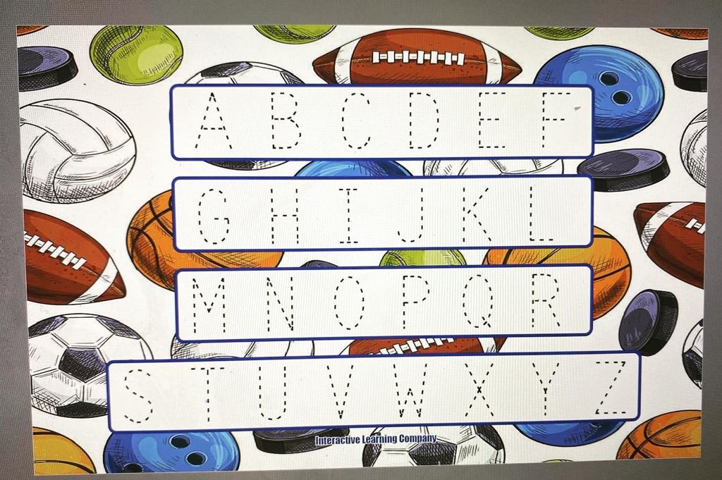 Name and Alphabet Tracing Placemats