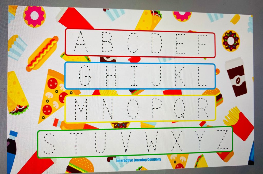 Name and Alphabet Tracing Placemats