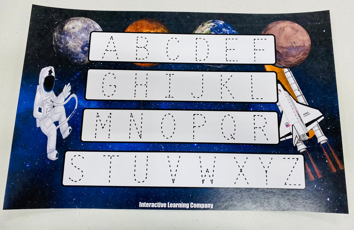 Name and Alphabet Tracing Placemats